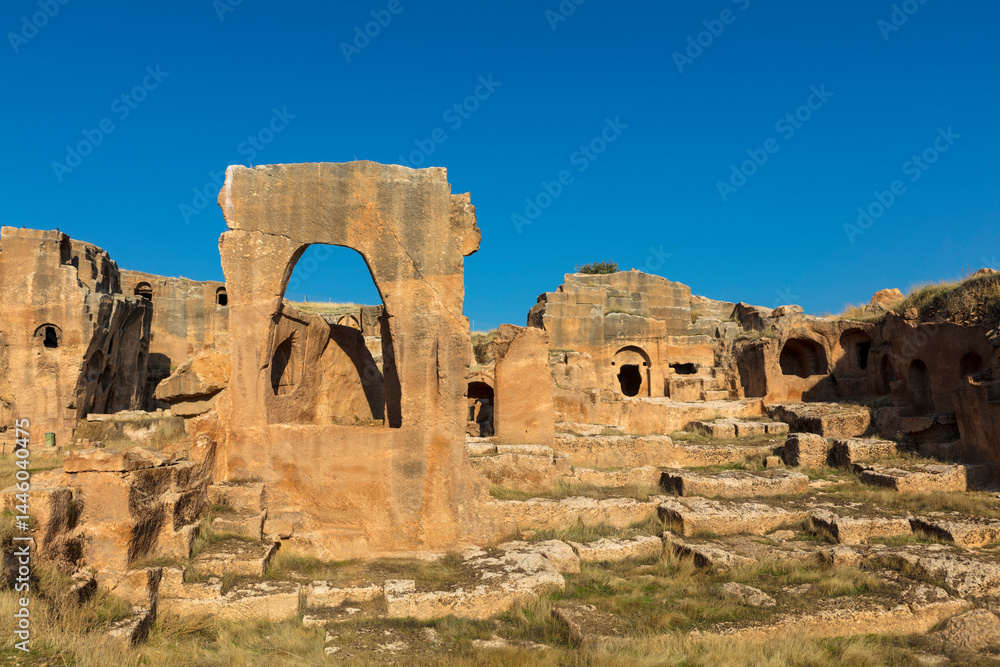 Türkiye Mesopotamia ancient town of Dara on a sunny spring day Türkiye Mesopotamia ancient town of Dara on a sunny spring day