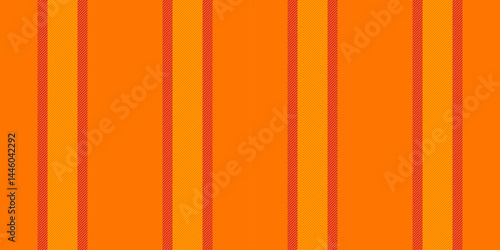 Olowing seamless vector lines, purity textile texture fabric. Sraphic background pattern stripe vertical in bright and orange colors.