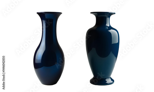masterfully crafted ebony vase, its surface a mirror of deep, lustrous blue, stands as a timeless centerpiece of elegance