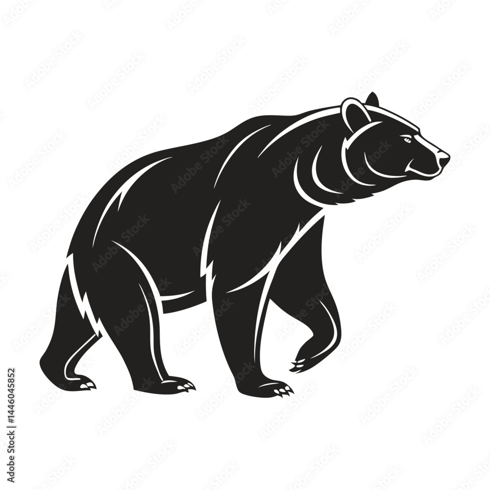 Fototapeta premium vector illustration of a bear