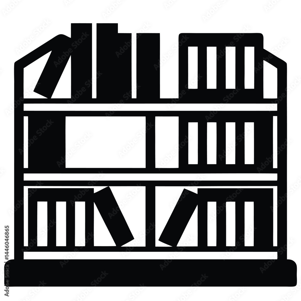 librarian element isolated library shelving unit on white background librarian element isolated library shelving unit on white background
