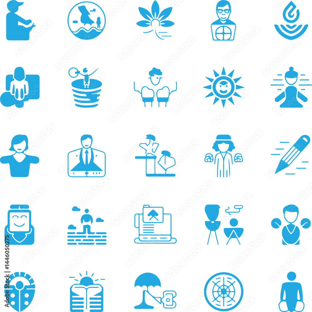 Flat Icon Silhouette Vector Set – 20 Unique Style Icons Aligned in Square Grid Layout Flat Icon Silhouette Vector Set – 20 Unique Style Icons Aligned in Square Grid Layout