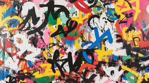 Vibrant Abstract Graffiti Art