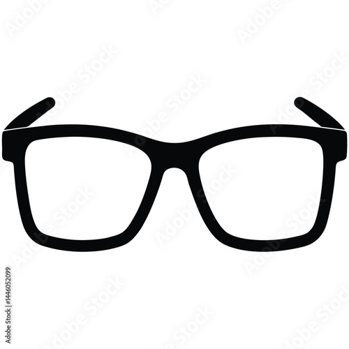 librarian element isolated reading glasses on white background