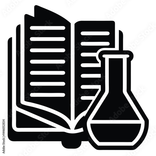 librarian element isolated research paper printout on white background