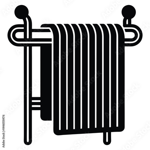 vector illustration of a radiator
