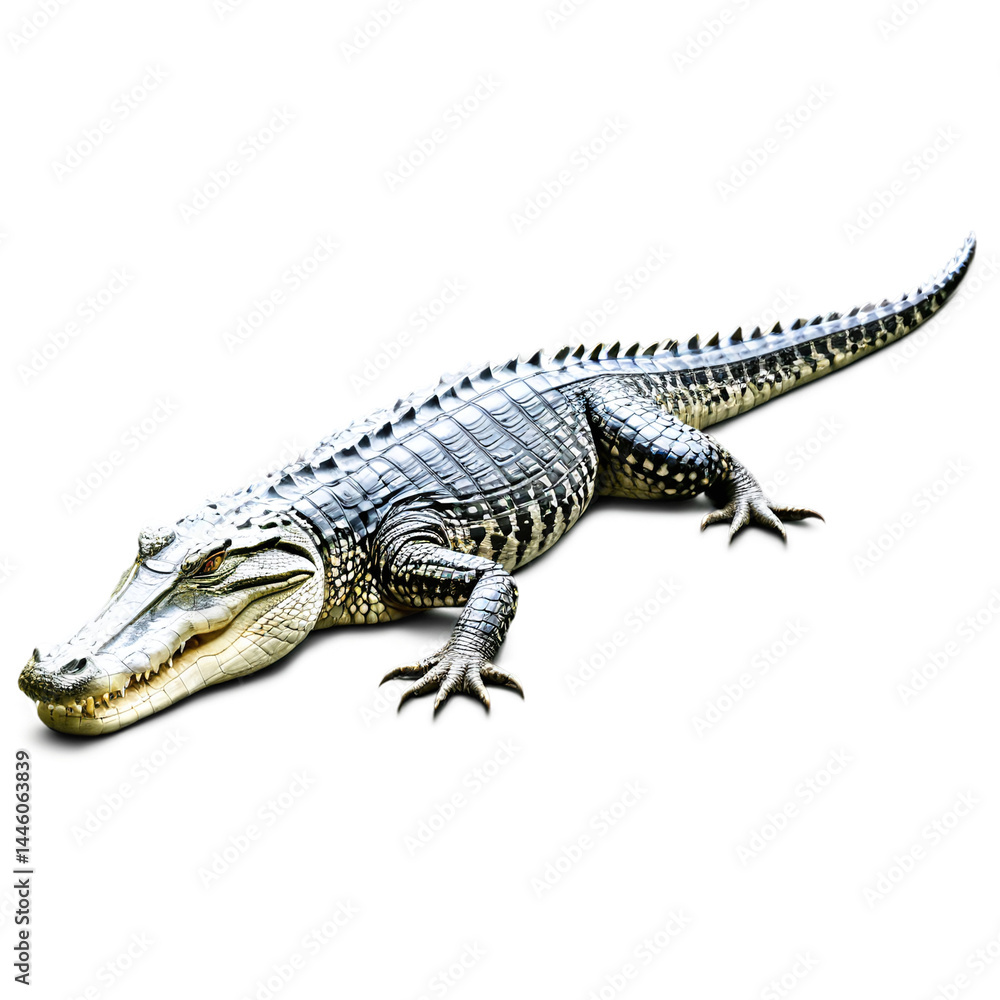 crocodile isolated on transparent background crocodile isolated on transparent background
