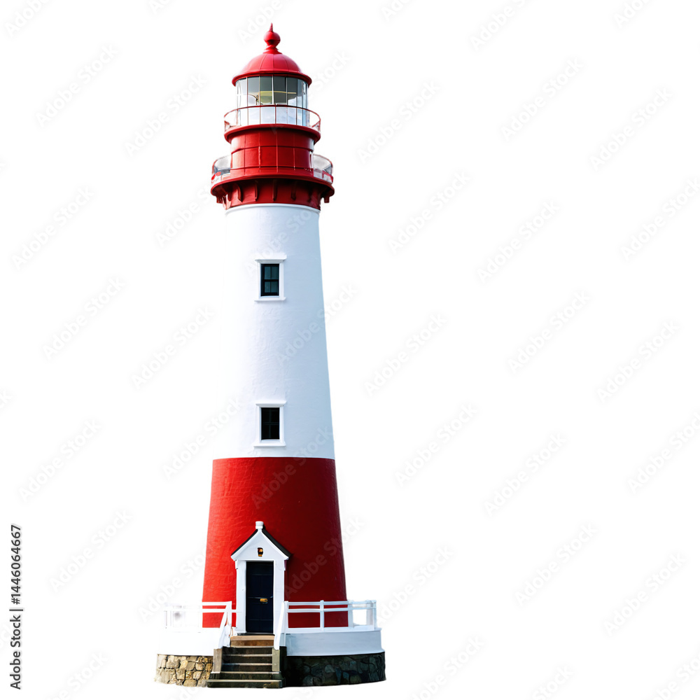 lighthouse isolated on transparent background