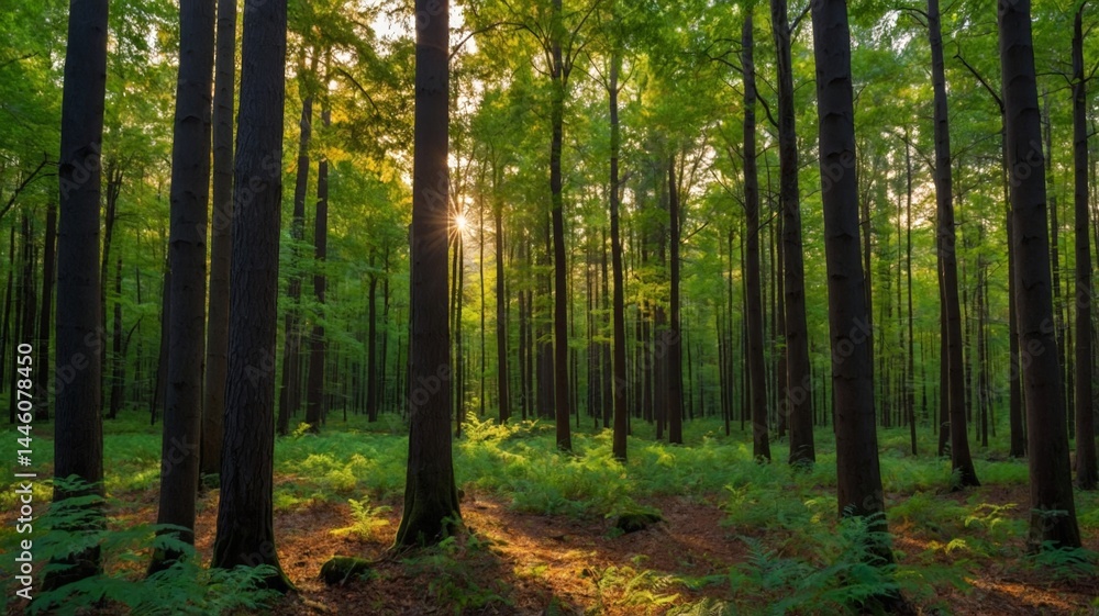 Fototapeta premium morning in the forest