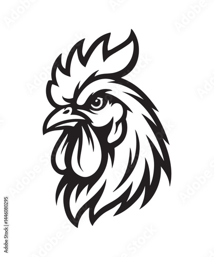 head of a rooster chicken