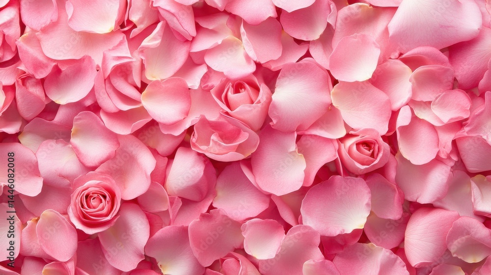 A close-up of pink rose petals. A close-up of pink rose petals.