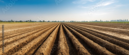 Ploughed Fields Stunning Agricultural Landscape Photography