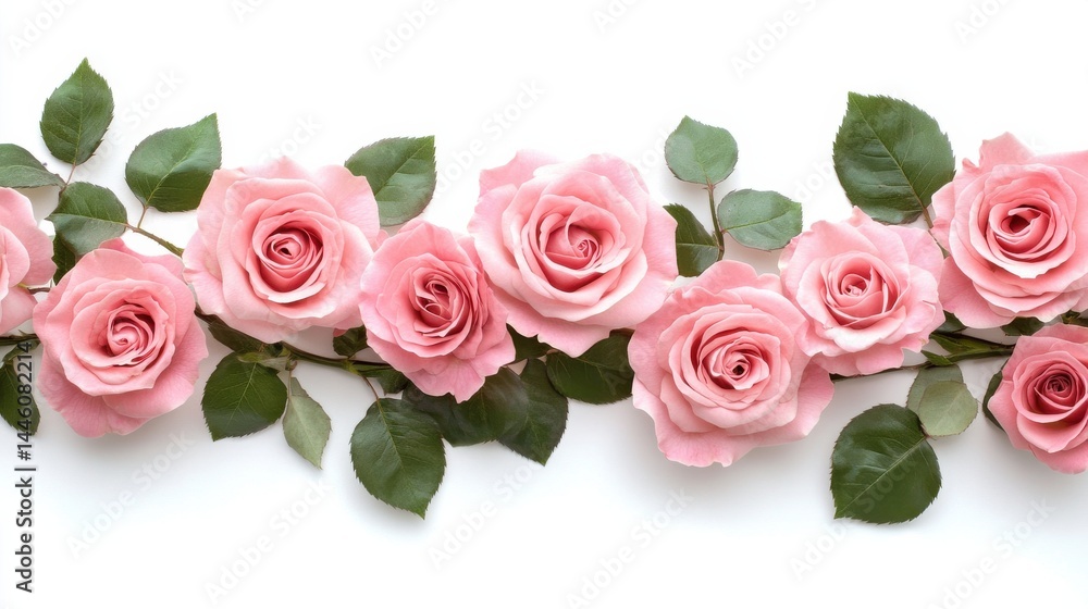 Obraz premium A close-up of pink rose petals.