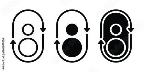 Returning customer icon. Illustration vector