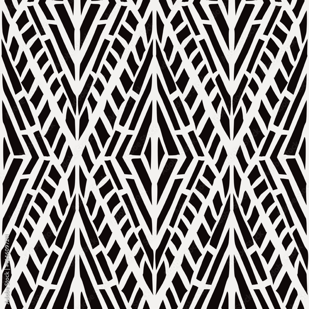 Abstract, hand drawn pattern, black and white colors. Seamless floral pattern-699. Abstract, hand drawn pattern, black and white colors. Seamless floral pattern-699.