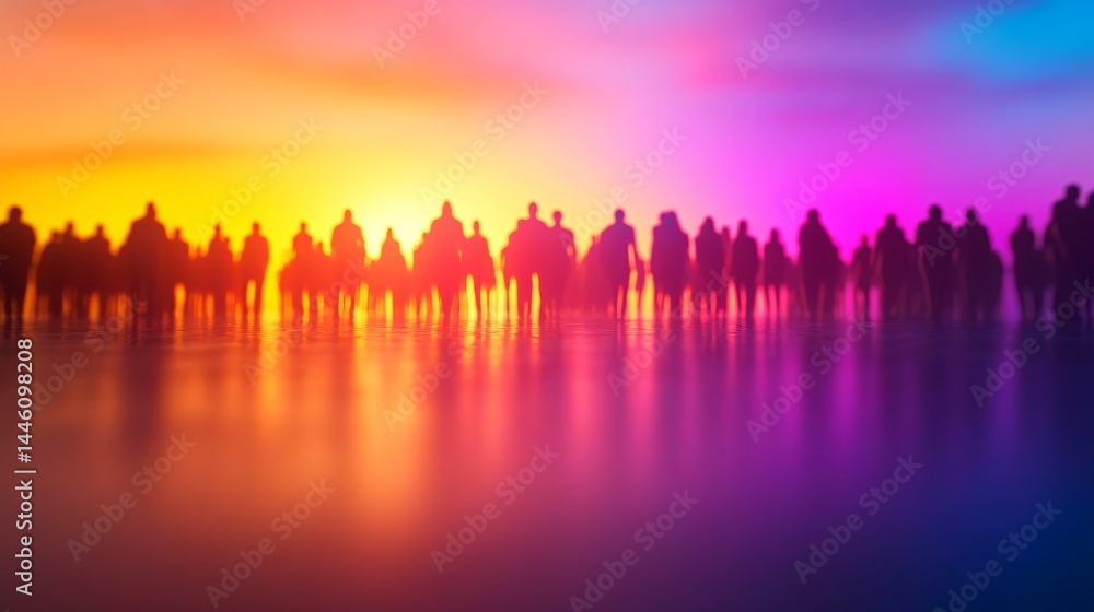 Vibrant sunset reflection over calm water, colorful skyline silhouttes, serene nature theme with peaceful atmosphere. Vibrant sunset reflection over calm water, colorful skyline silhouttes, serene nature theme with peaceful atmosphere.