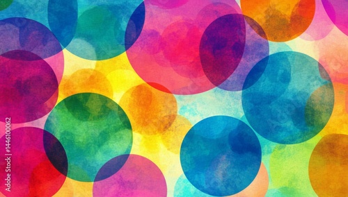 Vibrant circles in a colorful abstract design