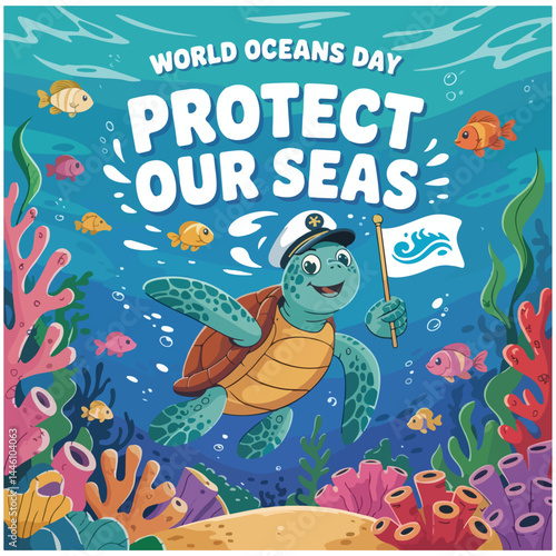 World Oceans Day flyer image 26.eps