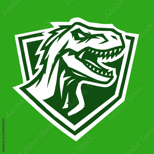 Aggressive T-Rex Head Vector Illustration