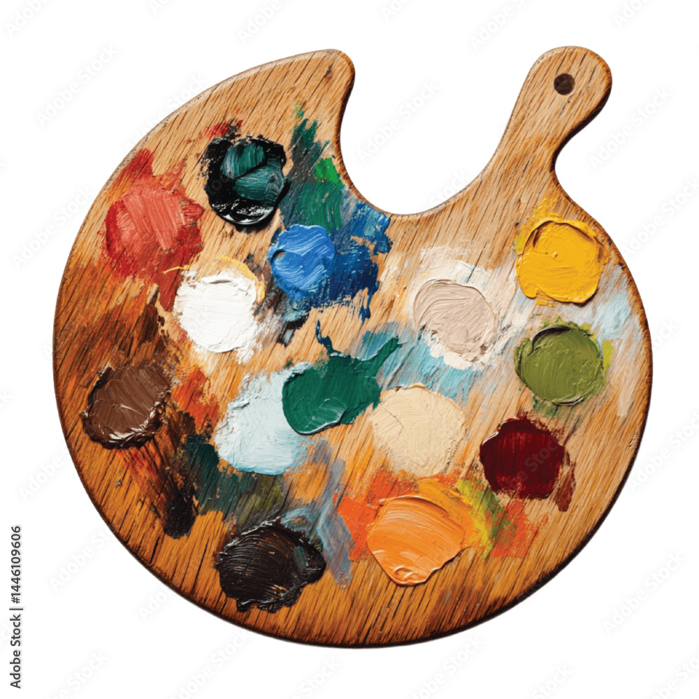palette and brushes