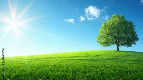 Obraz na płótnie Clean and environmentally friendly environment without carbon dioxide emissions.Reduce CO2 emission concept.. w salonie