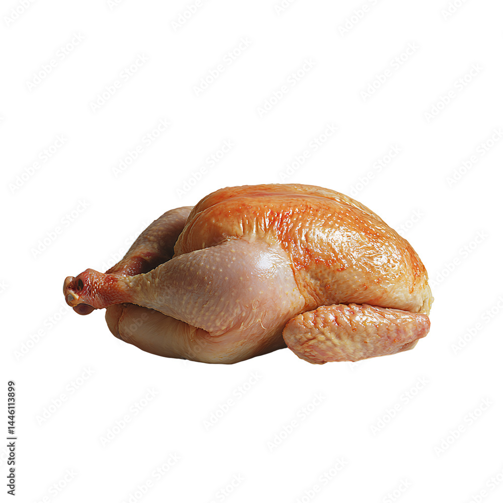 Realistic photograph of a raw chicken on a transparent background PNG Realistic photograph of a raw chicken on a transparent background PNG