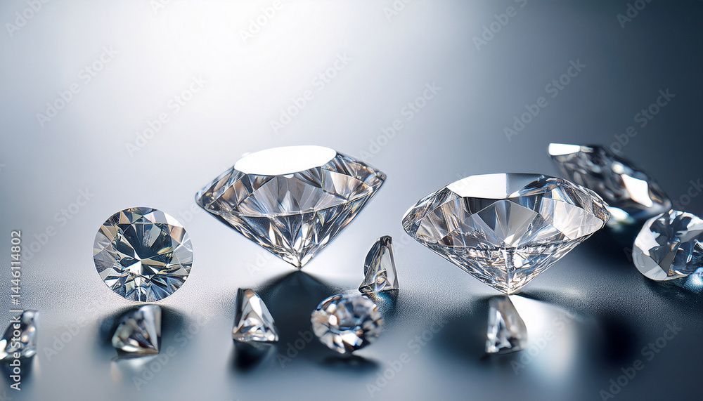 diamond and gemstone on clear background diamond and gemstone on clear background