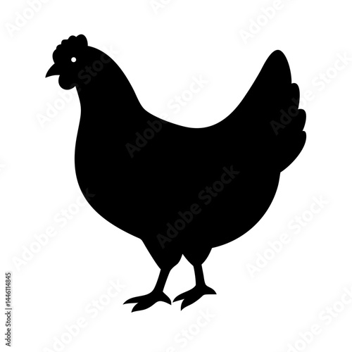 hen silhouettesvg transparent background for web and graphic design