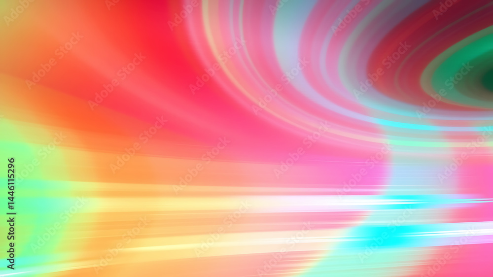 Obraz premium Abstract Swirling Rainbow Colors Vibrant Hues and Dynamic Motion