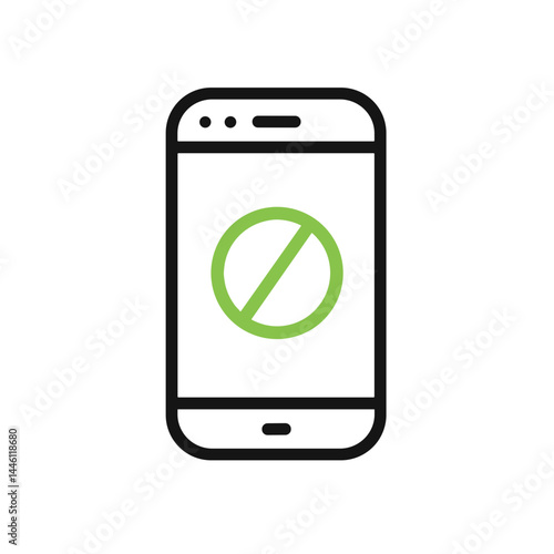 Digital Detox: Offline Mode Smartphone Icon Design  