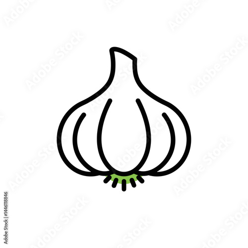 Garlic Icon for Healthy Nutrition (Blood Purification)  