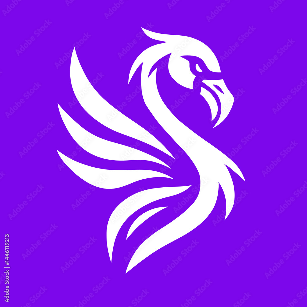 Fototapeta premium Flamingo Bird Mascot Vector Illustration