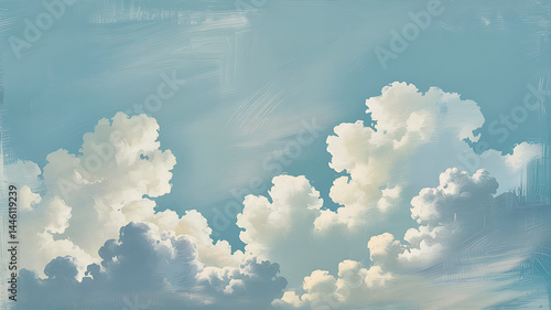 Serene sky breathtaking cloudscape ethereal beauty painted heavens