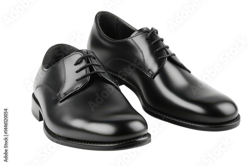 Elegant black leather men s oxfords polished shine classic style formal footwear stylish shoes