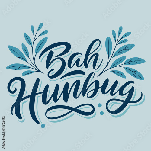 A vector-illustration-featuring-the-phrase 'Bah Humbug'