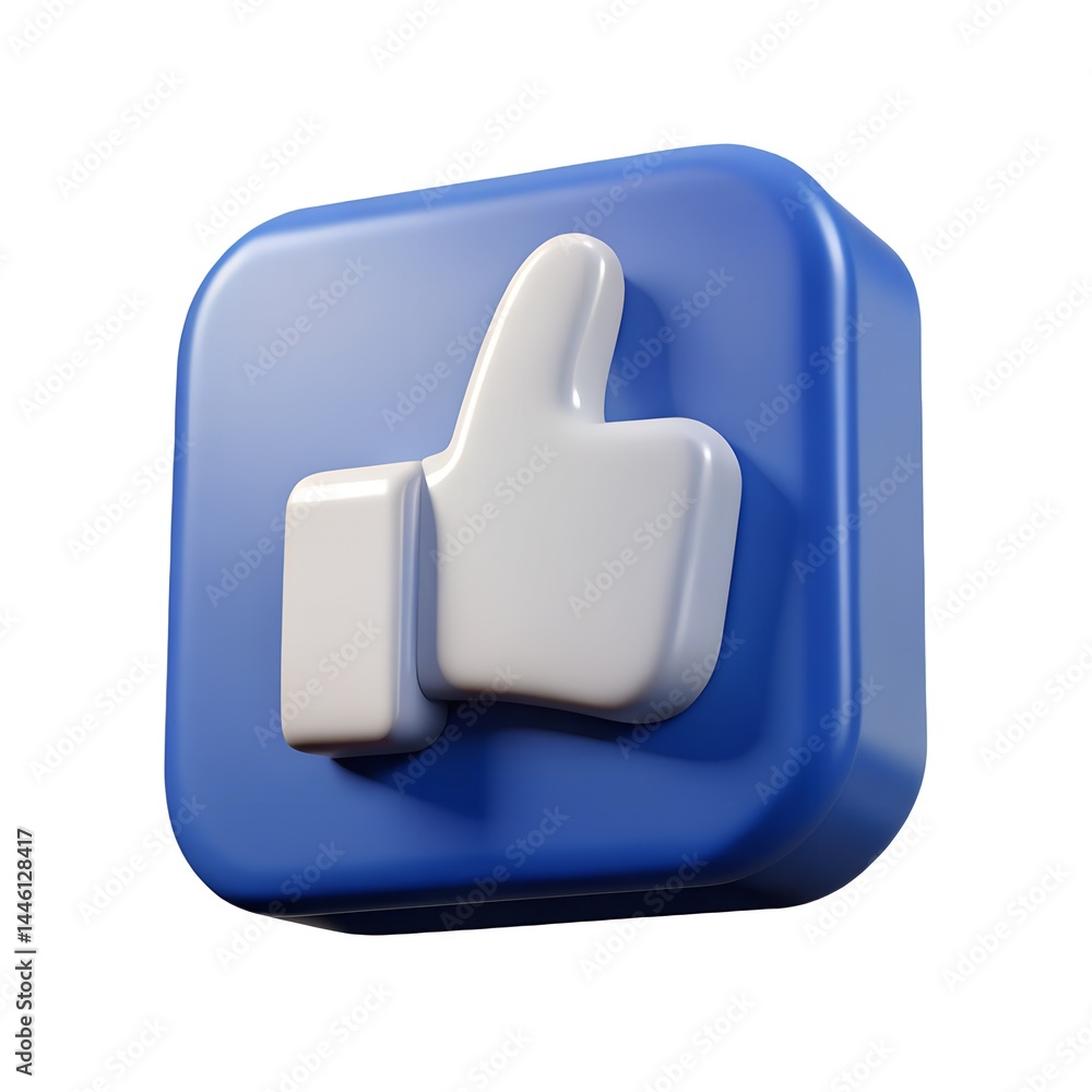 Like Icon 3D Thumb Icon Like Icon 3D Thumb Icon