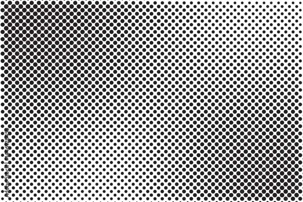 Halftone pattern design with black dots in a grid creating gradient shading depth and textured surface effect backdrop and background Halftone pattern design with black dots in a grid creating gradient shading depth and textured surface effect backdrop and background
