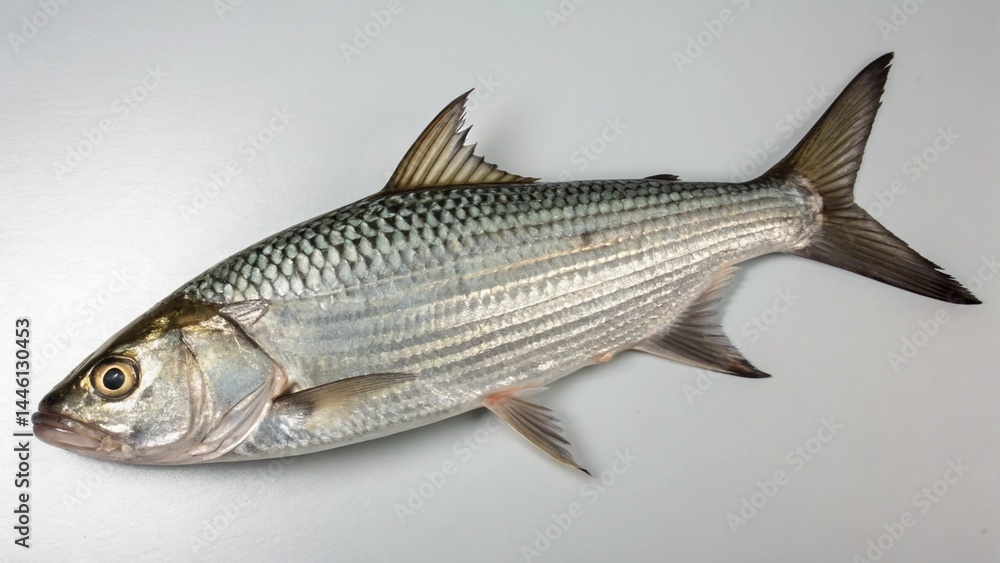 Naklejka premium Bonefish on studio background