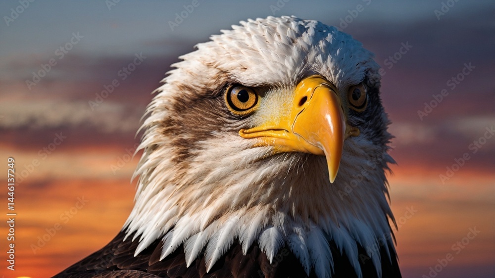 Fototapeta premium american bald eagle, Generative Ai
