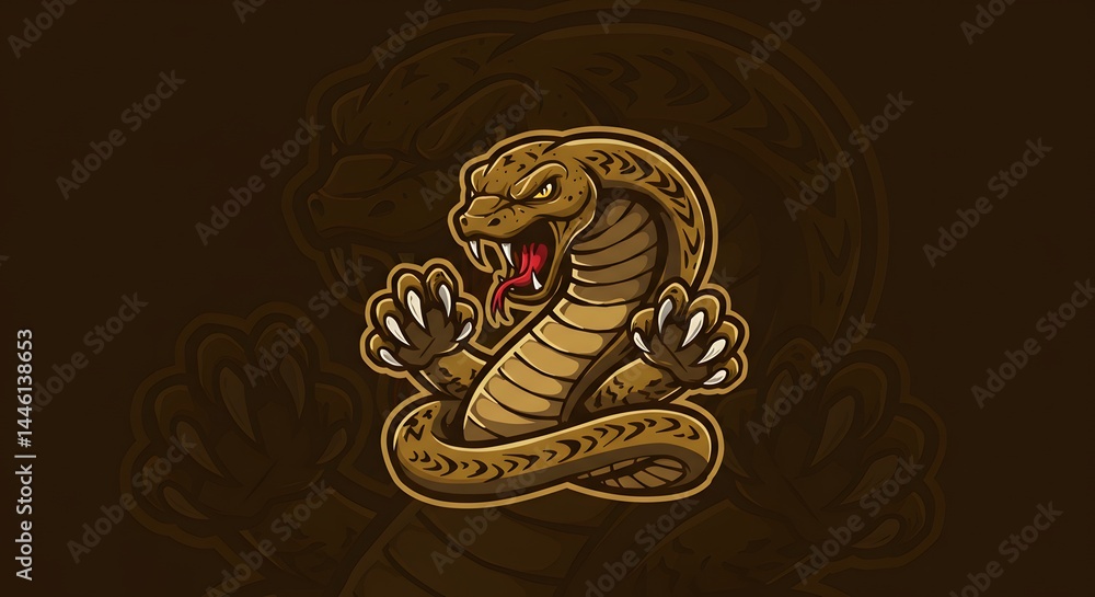 Fototapeta premium Cobra with Claws