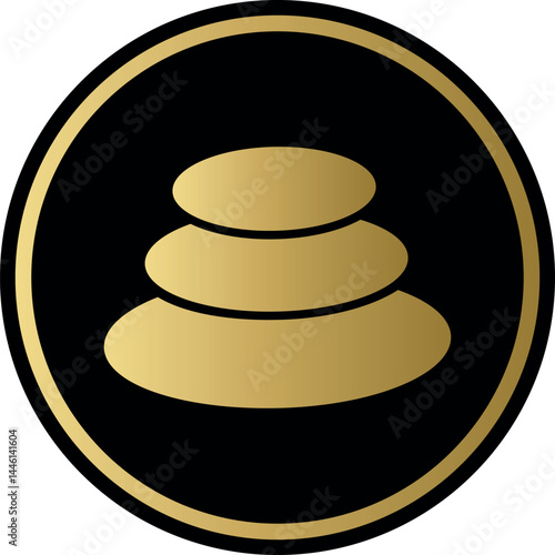 balancer-bal cryptocurrency logo illustrations on abstract background. 3d illustrations.