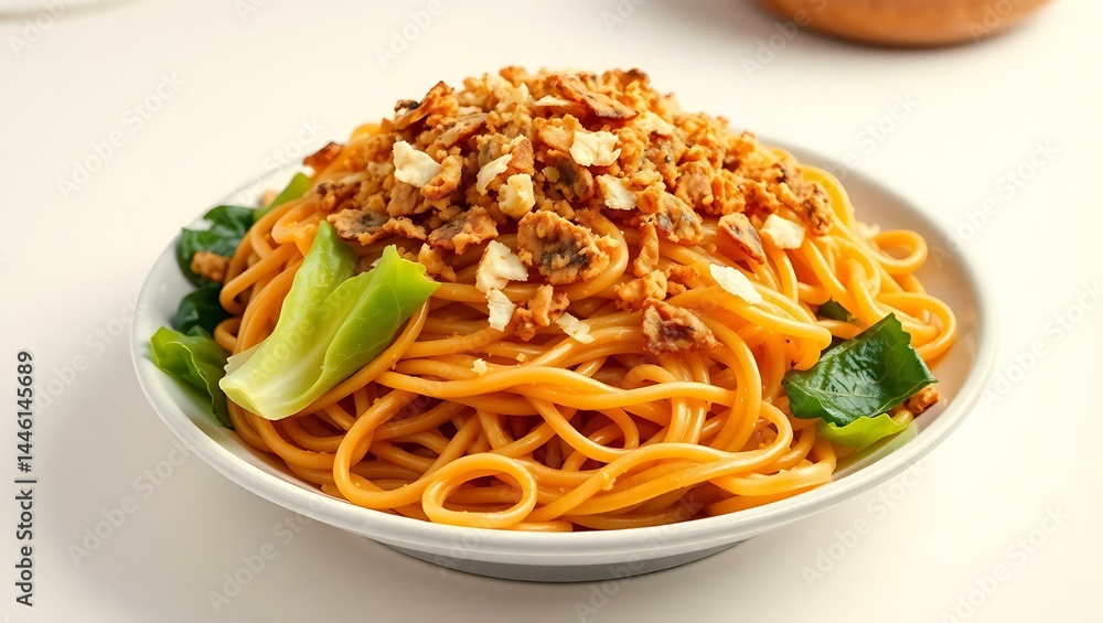 Japanese Yakisoba with Bonito Flakes and Cabbage Japanese Yakisoba with Bonito Flakes and Cabbage