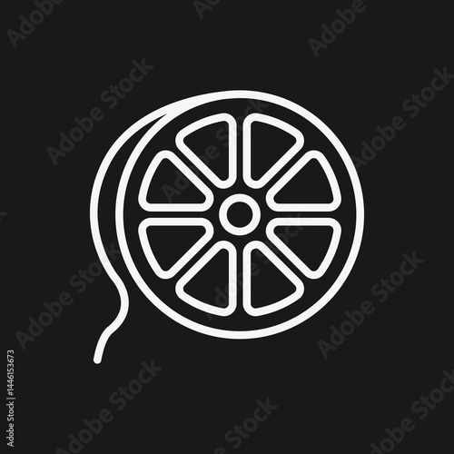 Movie Film Reel Outline Icon