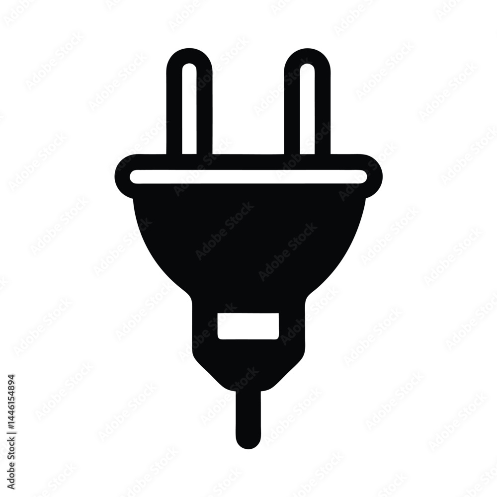 Bold Minimalist Black Envelope Vector Icon Bold Minimalist Black Envelope Vector Icon