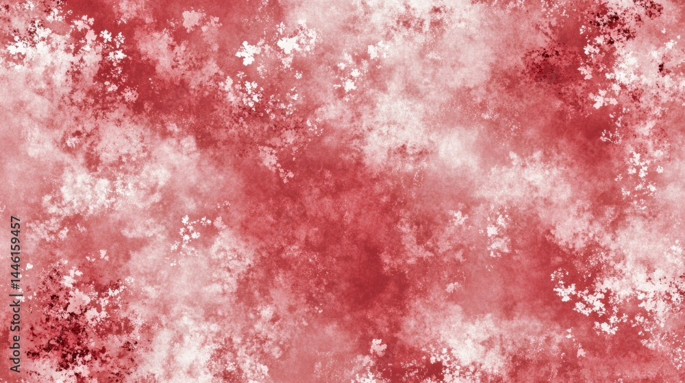 Obraz premium Abstract, crimson, textured, background with mottled, white highlights.