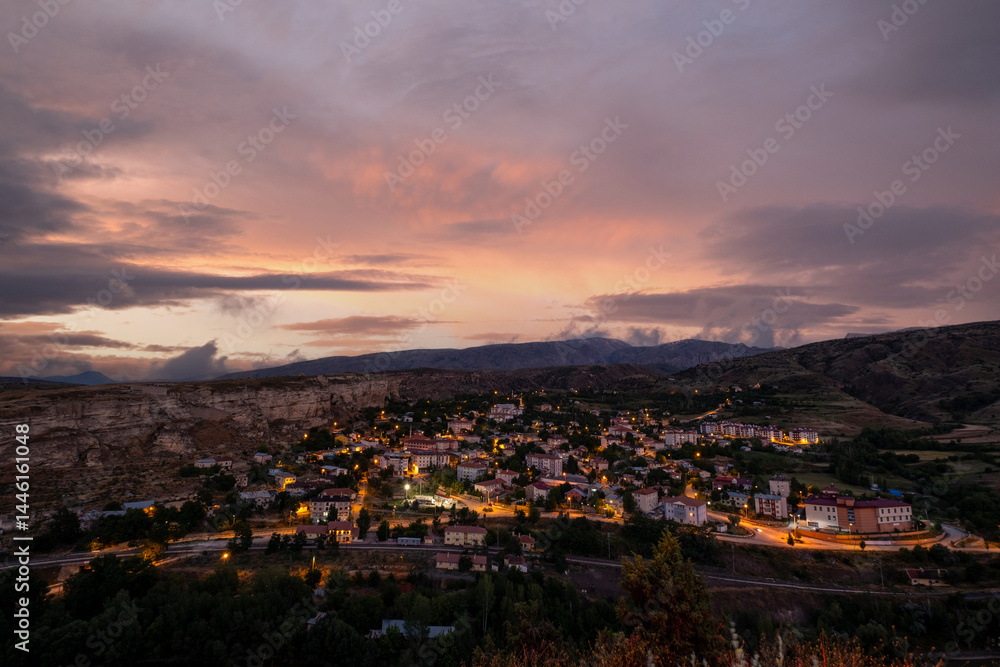 Aerial Views of Kemah Town and Highlands – Erzincan, Türkiye – Nature and Heritage from Above Aerial Views of Kemah Town and Highlands – Erzincan, Türkiye – Nature and Heritage from Above