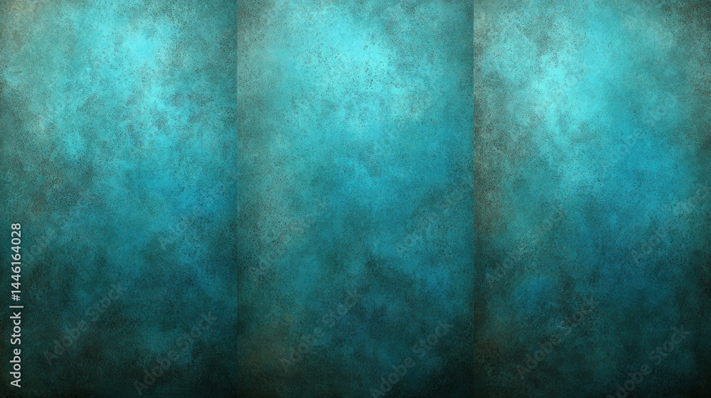 Obraz premium Teal textured background; abstract art; design element