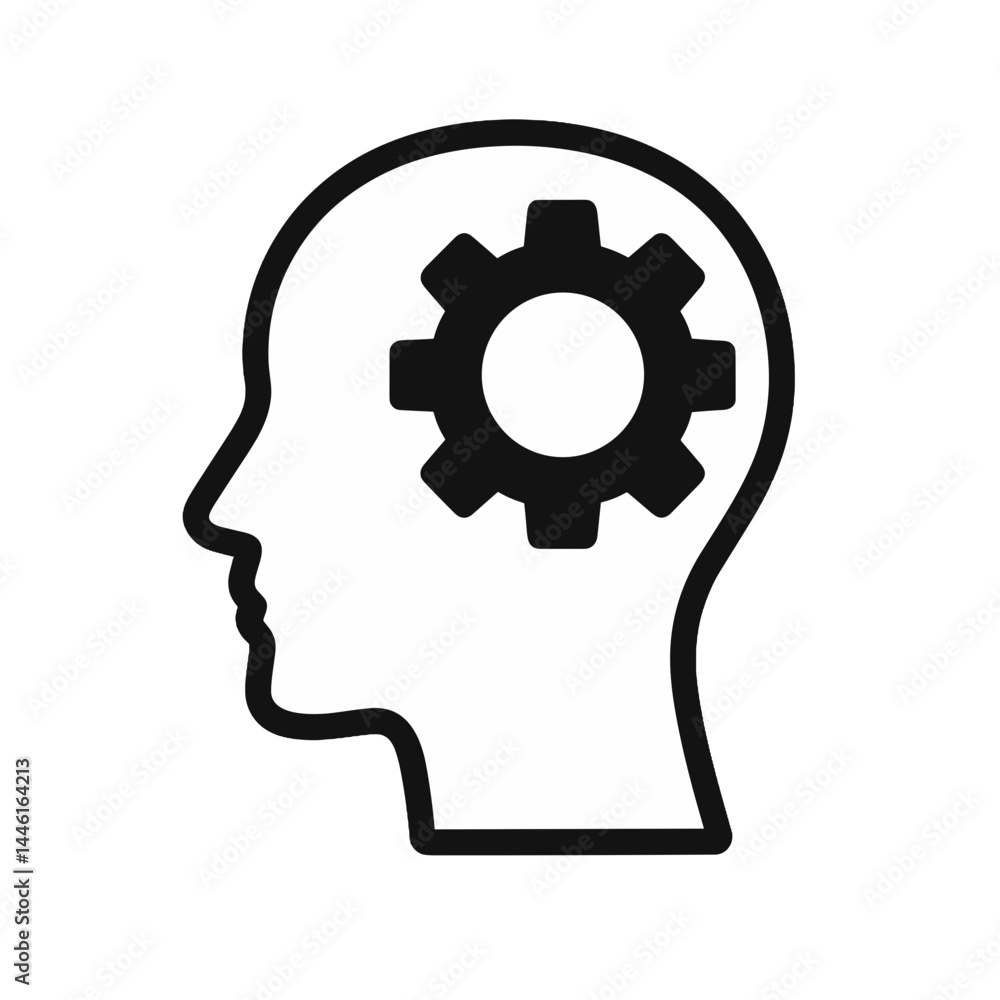 Mind with Gear Symbolizing Mental Health Concepts Mind with Gear Symbolizing Mental Health Concepts