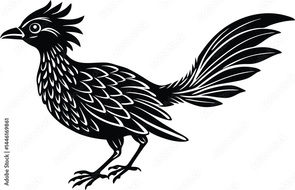 Obraz premium Tropical Bird Silhouette