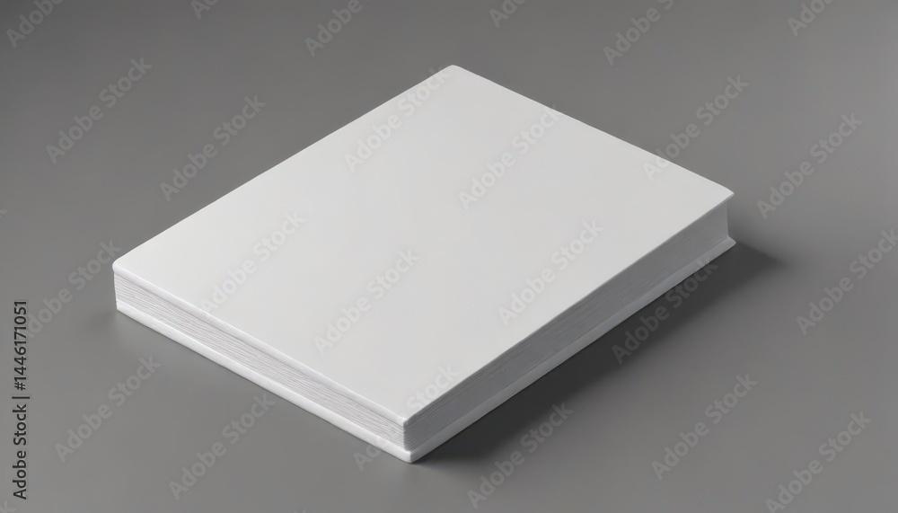 Clean, isolated blank book cover mockup; perfect for showcasing designs , photography, simple design Clean, isolated blank book cover mockup; perfect for showcasing designs , photography, simple design